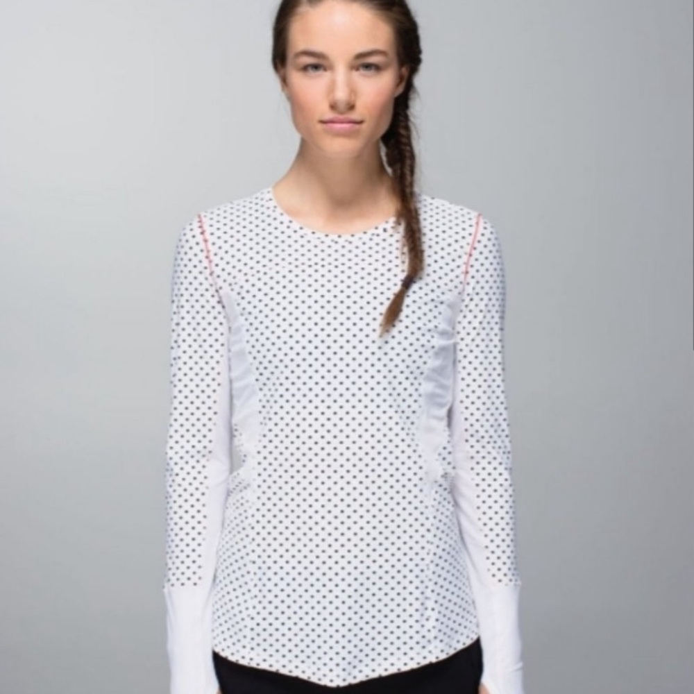 Lululemon Polka Dot Long Sleeve SIZE 2